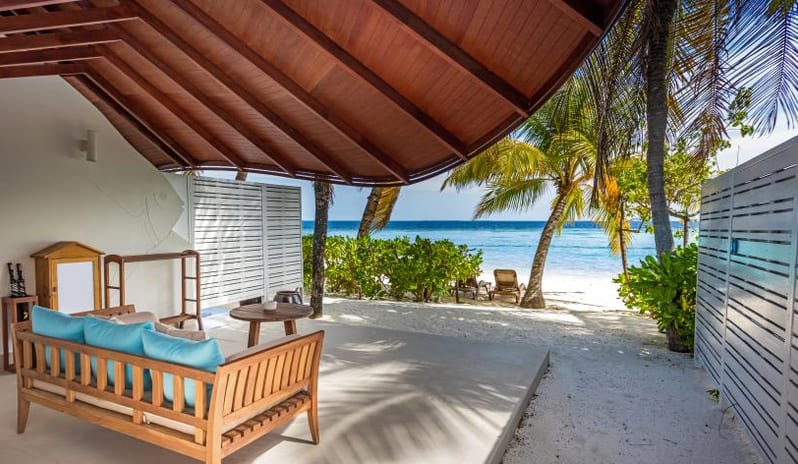Centara Grand Island Maldives -  Duplex Beach Pool Villa Outdoor Area